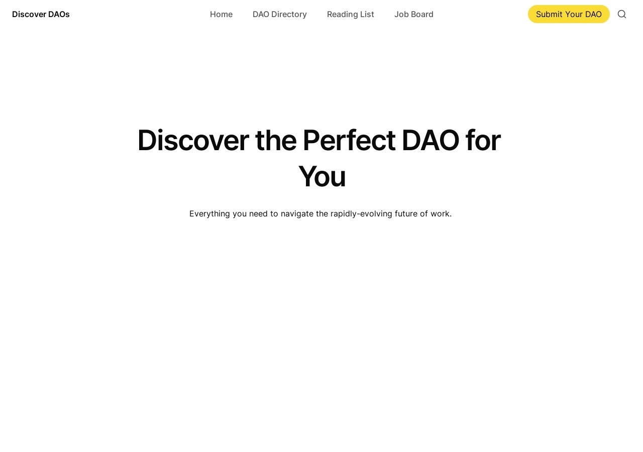 Investment DAOs Directory